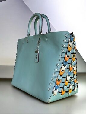 COACH 1941 ROGUE, STEEL BLUE, XL TOTE